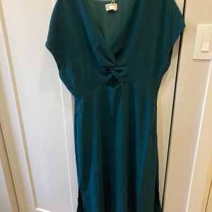 Emerald Green Midi Dress